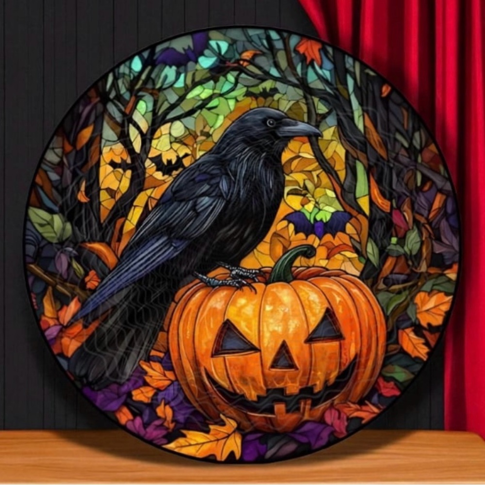 Halloween 11.8" Glass Cutting Board